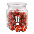 Luna Glass Jar w/ Chocolate Footballs